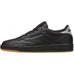 Basket reebok club c 85 diamond - femme - noir - cuir - lacets