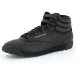 Basket reebok freestyle hi - noir - rf. 2240 - femme adulte - cuir - lacets - plat