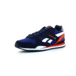 Baskets - reebok - gl 3000 - cuir - blanc - rouge - bleu marine