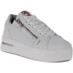Baskets - replay - university zip - blanc - femme - fermeture clair latrale