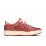 Basket rouge pikolinos 94776 - femme - cuir - lacets - plat