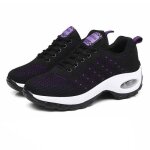 Basket de running femme - insfity - respirant et antid�rapant - violet / noir