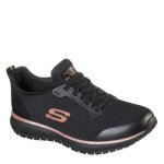 Baskets de running - skechers - squad sr - noir / rose - femme - running - occasionnel