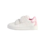 Basket � scratch junior geox eclyper - blanc / rose