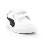 Basket  scratch junior puma shuffle v inf - blanc / noir / or