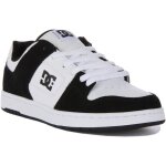 Baskets de skate - dc shoes - manteca 4 - cuir - noir - blanc noir