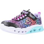 Basket skechers 117855 noir - enfant fille - lacets