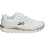 Baskets skechers 12615 - wtrg pour femme - blanc - lacets - plat