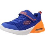 Basket skechers 136667 bleu - garon - enfant - textile - lacets - plat