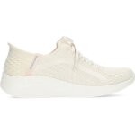 Baskets skechers 149710 - femme - bourgogne / blanc - textile - lacets - confortable et l�ger