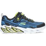Baskets skechers 400149 lumires strom - noir - enfant - lacets - plat - garon
