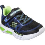 Baskets - skechers - flex - glow - bb garon - bleu et vert citron - lumineuses