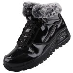 Baskets skechers femme noir - skechers - 168126 - bbk - lacets - compens� - synth�tique