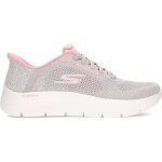 Baskets - skechers - go walk flex safiya 125503 - rose taupe - �lastique - compens�