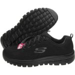 Skechers graceful get connected - baskets femme noir textile lacets talon plat