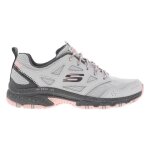 Baskets - skechers - gris - cuir enduit - semelle � m�moire de forme - talon semi - compens�