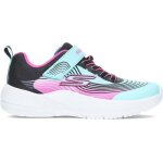 Baskets skechers microspec advance - fille - aqua - lacets - textile