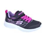 Baskets - skechers microspec - fille - synthtique - lacets - noir