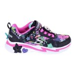 Baskets - skechers - snuggle sneaks - noir - fille - plat