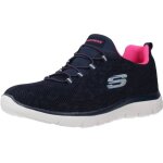 Basket skechers - skechers - summits - leopard sp - femme - bleu - textile