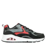 Baskets - skechers - uno color surge - noir - enfant - semelle air - cooled memory foam