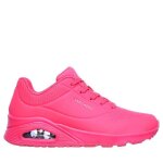 Basket skechers uno - night shades fuxia - femme - sport multisport - semelle air coled memory foam