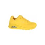 Baskets - skechers - uno stand on air - femme - jaune - lacets - plat - textile Baskets - skechers - uno stand on air - femme - jaune - lacets - plat - textile