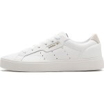 Baskets sleek - adidas originals - femme - coupe basse - cuir synthtique et textile - blanc