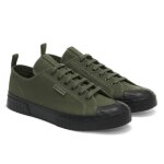 Baskets superga 2630 - vert / noir - homme - lacets - plat