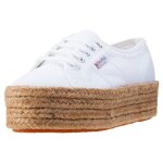 Baskets superga 2790 cotropew blanc femme - canvas - lacets - plateau