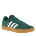 Baskets talon plat - adidas - vertes - homme - cuir - lacets