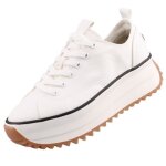Baskets tamaris femme blanc - tamaris - 1 - 23731 - 41 / 100 - textile - compens - adulte - lacets