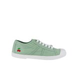 Baskets le temps des cerises basket basic 02 e / 23 - femme - vert - lacets - confort exceptionnel