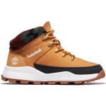Baskets timberland pour garon brooklyn euro sprint a2guu231 - marron - cuir - lacets