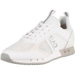Baskets tiss�es ea7 - blanc - homme - cuir - lacets