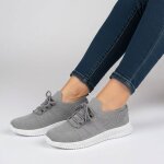 Baskets en toile � lacets femme kelara