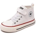 Baskets toile mixte enfant haute chaussures lger respirante antidrapant pour garcon et fille