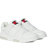 Baskets tommy jeans em0em01283 tcr beige chaussures homme