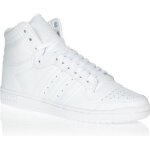 Baskets top ten hi - homme - blanc - adidas originals - cuir - lacets - adulte