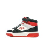 Baskets noires / rouges / blanches gar�on rouge umbro olly vlc
