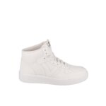 Basket uni montante - victoria - blanc - lacets - plat - mixte Basket uni montante - victoria - blanc - lacets - plat - mixte