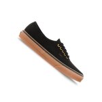 Basket vans authentic noir - black / rubber - toile pur coton - lacets