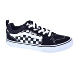 Baskets - vans filmore garon noir - lacets - enfant - plat - textile