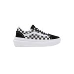 Baskets - vans - old skool checkerboard - femme - noir - daim - nubuck - lacets