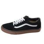 Baskets vans old skool gumsole - vans - homme - cuir - noir - lacets - plat