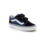 Basket vans old skool kids bleu - homme - lacets - textile - plat