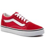 Basket - vans - old skool kids rouge - enfant - cuir - mixte