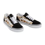 Baskets vans old skool leopard glitter enfants