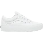 Basket vans old skool platform - zzzoolight - femme - blanc - true white - textile - adulte - lacets ...