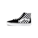 Baskets vans sk8 - hi checkerboard noire - vans - homme - cuir - lacets